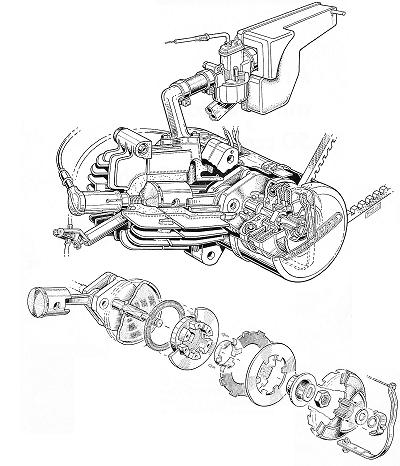 Arbeiten am 2Takt Motor-Motor Typ 249-02L0 Automatic Mofa